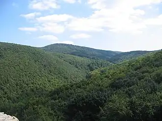 Вид на горы с замка Маре[венг.], медье Баранья.