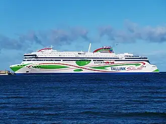 Megastar прибывает в Таллин 24 марта 2017 года