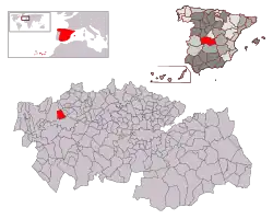 Расположение муниципалитета на карте провинции