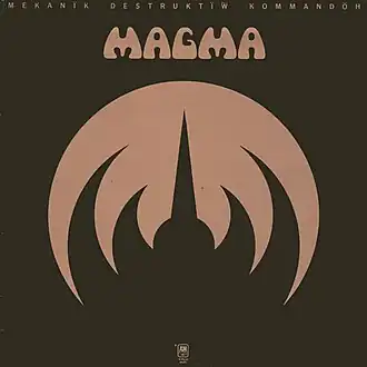 Обложка альбома Magma «Mëkanïk Dëstruktïẁ Kömmandöh» (1973)