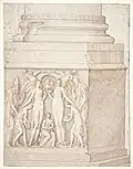 Барельефы на северной стороне колонны. Рисунок 1561 года.