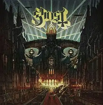 Обложка альбома Ghost «Meliora» (2015)