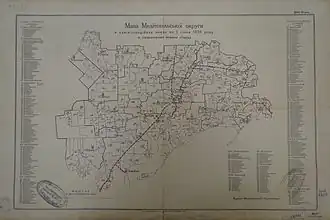 Мелитопольский округ на карте