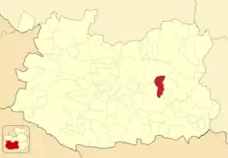 Расположение муниципалитета на карте провинции