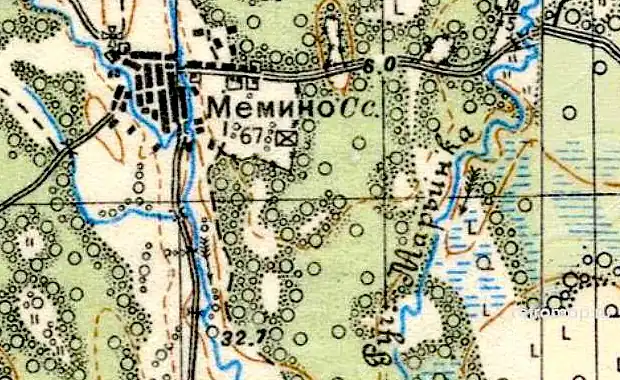 План села Мемино. 1937 год