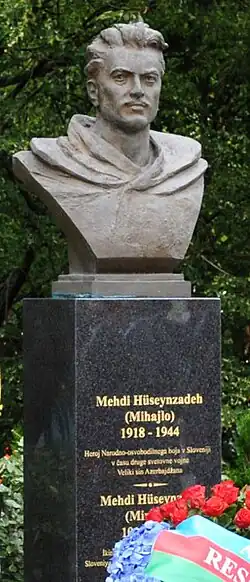 Памятник М. Г. Гусейн-заде в г. Нова-Горица