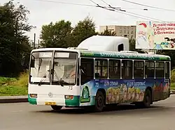 Mercedes-Benz O345 на улице Маршала Конева