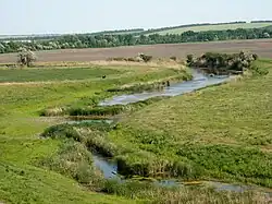 Речка Мокрая Сура. Местность между Привольным и Жданово