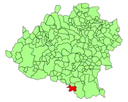 Расположение муниципалитета на карте провинции