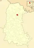 Расположение муниципалитета на карте провинции