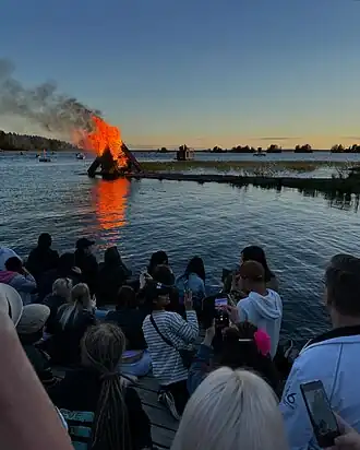 Костёр на Юханнус в Йоэнсуу (2024)