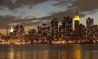 Вид на центральный Ист-Сайд из Лонг-Айленд-Сити