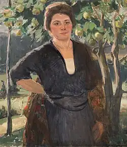 Михайло Милованович, Женщина в платье