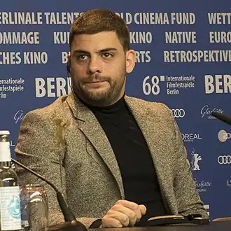 Марич на пресс-конференции фильма «Довлатов» (Берлинский кинофестиваль, 2018 год)