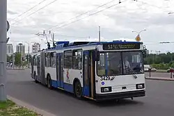 Окрас троллейбусов в депо № 3