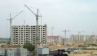 Строительство новых домов в микрорайоне Брилевичи, 2007 год