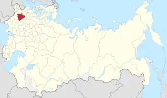 Минская губерния на карте