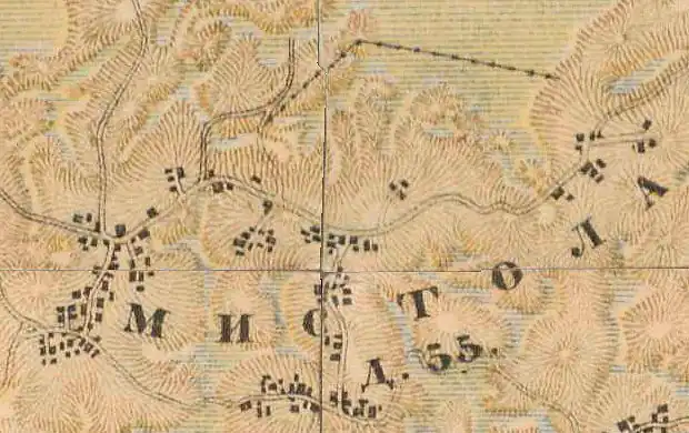 План деревни Мистолово. 1885 год