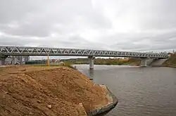 Митинский метромост весной