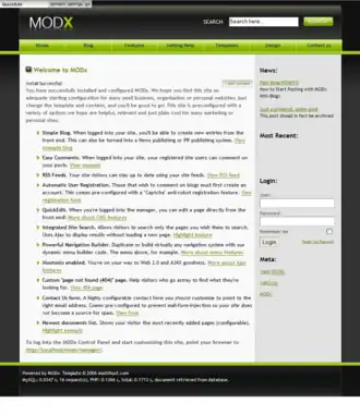 Скриншот программы MODX
