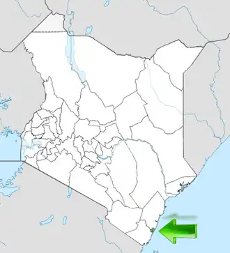 Момбаса на карте