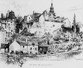 Вид на Монконтур, ок. 1900 г.