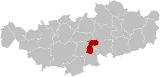 Расположение муниципалитета на карте провинции