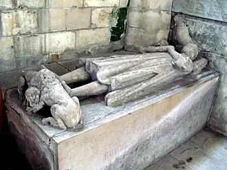 Надгробье Рауля де Крепи.  Мондидье, церковь Святого Пьера