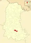 Расположение муниципалитета на карте провинции