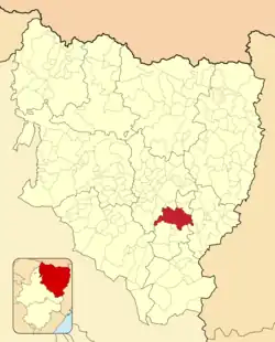 Расположение муниципалитета на карте провинции