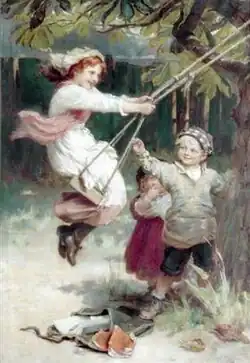 Фредерик Морган «После школы» (1894)