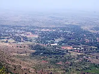 Вид на город с горы Морото