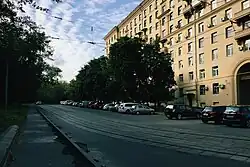 Большой Матросский переулок, вид с угла Русаковской набережной