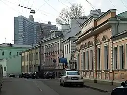 Борисоглебский переулок. Вид в сторону Нового Арбата.