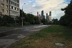 Вид на юг от Звенигородского шоссе