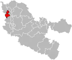 Эанж на карте