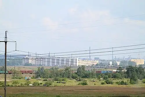 Ленсоветовский (вид с Пулковских высот)