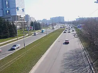 Вид на проспект с Эстакадного моста