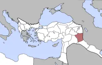 Мосул на карте