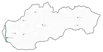 Карта автомагистрали D2