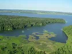 Коён впадает в Бердский залив близ Морозово.