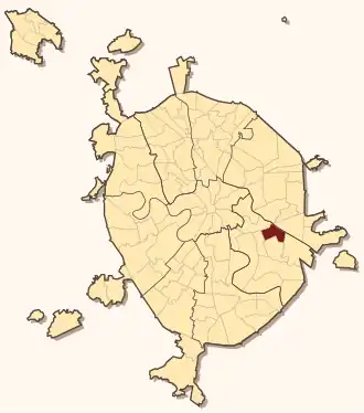 Рязанский на карте