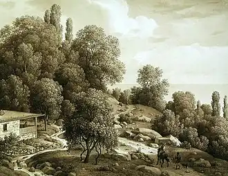 Карл фон Кюгельген. Вид Мухалатки, 1824 год.