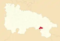 Расположение муниципалитета на карте провинции