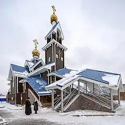 Подворье монастыря в Салавате зимой