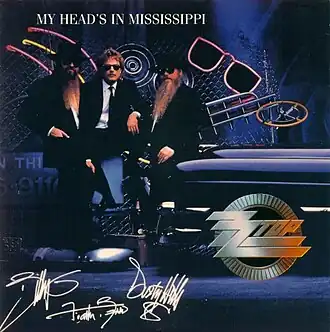 Обложка сингла ZZ Top «My Head's in Mississippi» (1990)