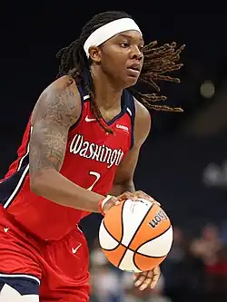 Майиша в игре за «Вашингтон Мистикс» против «Миннесота Линкс» (26 июля 2023 года)