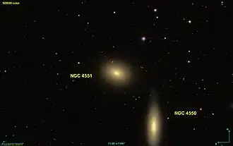 NGC 4550 и NGC 4551
