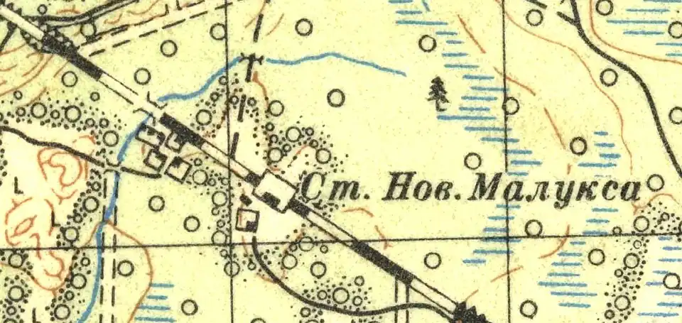 План деревни Новая Малукса. 1937 год