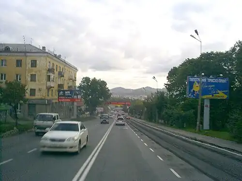 Находкинский проспект у Центральной площади